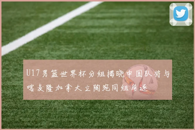 U17男篮世界杯分组揭晓中国队将与喀麦隆加拿大立陶宛同组角逐
